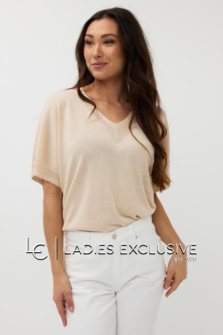 ESQUALO Μπλούζα κοντομάνικη πλεκτή