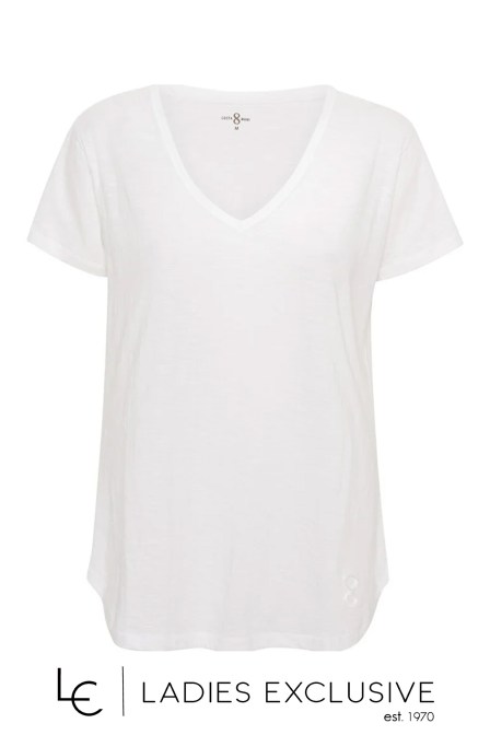 COSTA MANI Μπλούζα κοντομάνικη με άνοιγμα v