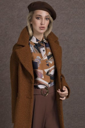 ESTEL Πουκάμισο εμπριμέ μακρυμάνικο