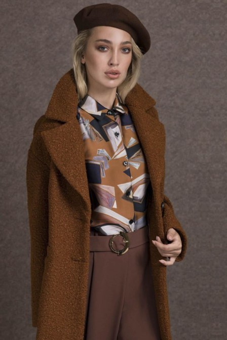 ESTEL Πουκάμισο εμπριμέ μακρυμάνικο