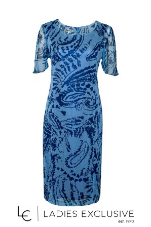 VIDAL Φόρεμα κοντομάνικο από μουσελίνα