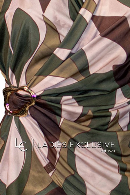 FIBES Μπλούζα κρουαζέ με αγκράφα