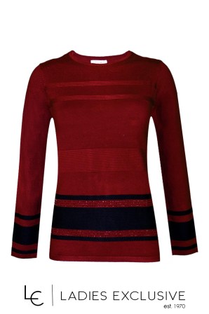 TRIPODE Μπλούζα πλεκτή με ανάγλυφες ρίγες