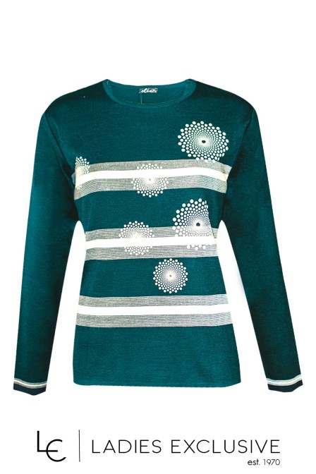 ELIN Μπλούζα μάλλινη με στάμπα κύκλους