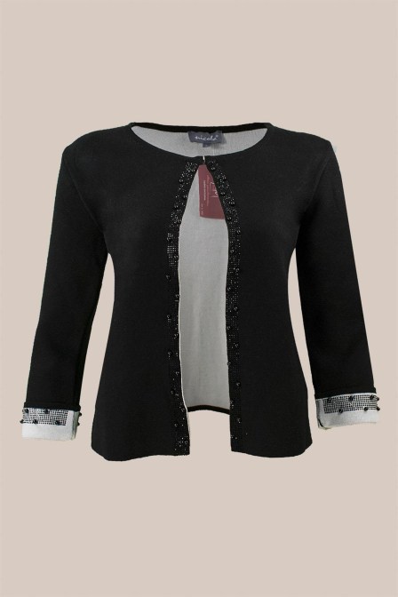 NICOLA Μπολερό βισκόζ με στρας