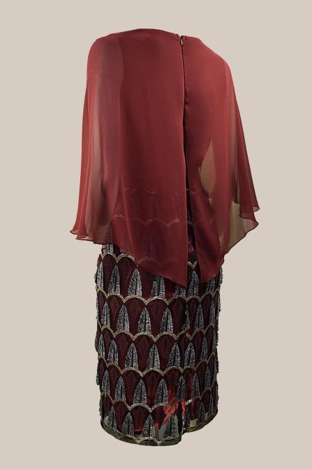 EFFECT Φόρεμα δαντέλα με μουσελίνα