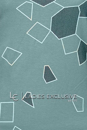 ELIN Μπλούζα κοντομάνικη με στάμπα πολύγωνα