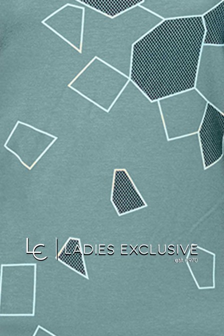 ELIN Μπλούζα κοντομάνικη με στάμπα πολύγωνα