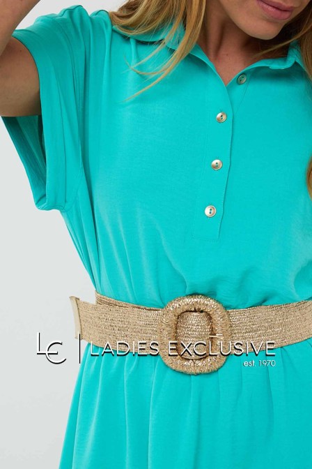 ESQUALO Φόρεμα κοντομάνικο με γιακά