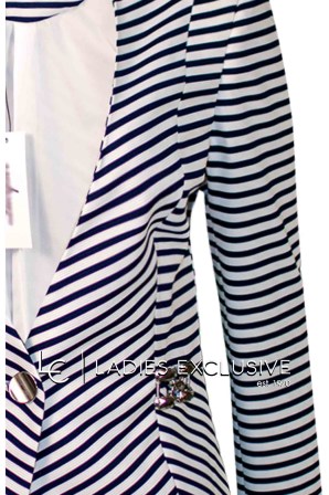 LUCIFAIR Σακάκι navy ριγέ