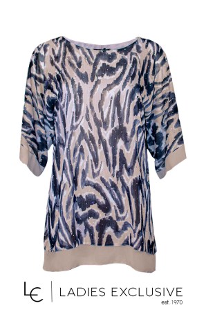 WEFTS Μπλούζα από μουσελίνα με στρας