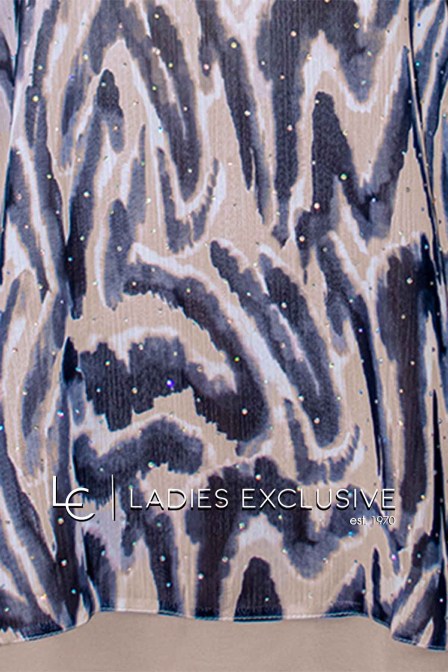 WEFTS Μπλούζα από μουσελίνα με στρας