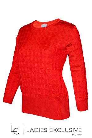 NICOLA Μπλούζα πλεκτή με ανάγλυφο σχέδιο