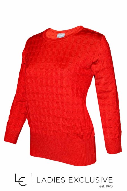 NICOLA Μπλούζα πλεκτή με ανάγλυφο σχέδιο