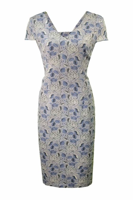 EFFECT Φόρεμα ζακάρ κοντομάνικο