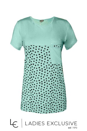 NICOLA Μπλούζα κοντομάνικη πουά