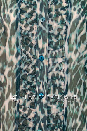 ESTEL Πουκάμισο σιθρού animal print
