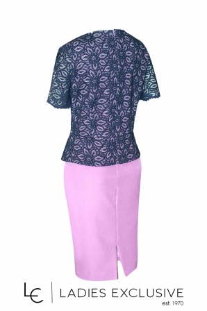 WEFTS Φόρεμα βραδινό κρεπ δαντέλα