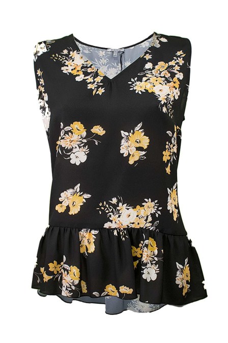 ESTEL Μπλούζα φλοράλ αμάνικη