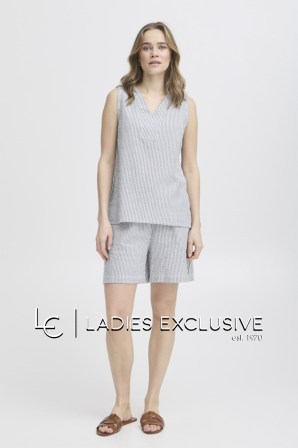 FRANSA Μπλούζα αμάνικη ριγέ