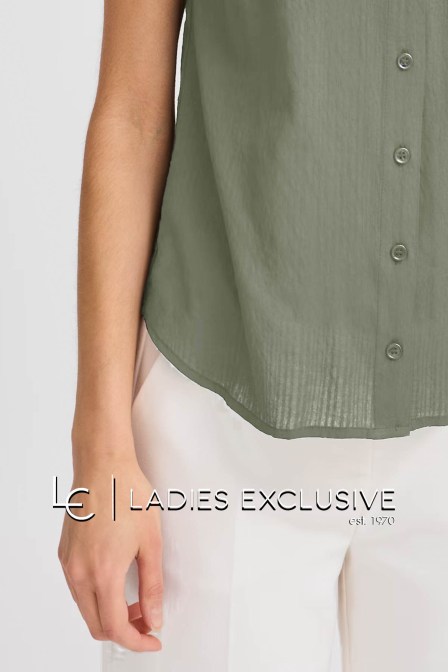 FRANSA Πουκάμισο αμάνικο με γιακά