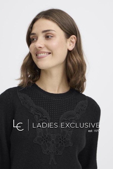 FRANSA Πουλόβερ με δαντέλα