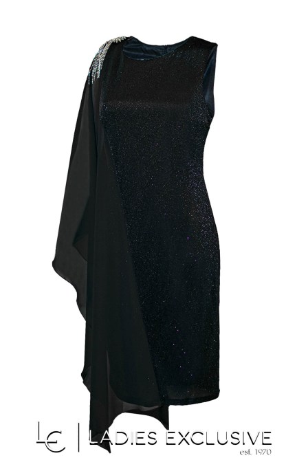 EFFECT Φόρεμα βραδινό με γκλίτερ και στρας