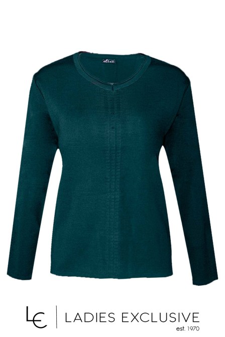 ELIN Μπλούζα μάλλινη με άνοιγμα v