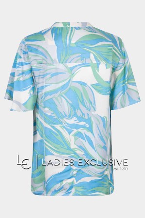 ESQUALO Μπλούζα σατέν με v