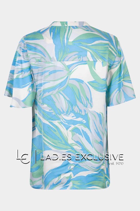 ESQUALO Μπλούζα σατέν με v