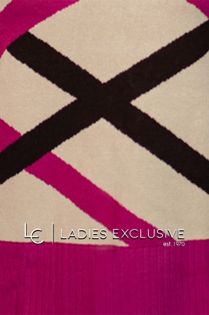 ÊTRE Μπλούζα πλεκτή με με διασταυρωτά σχέδια