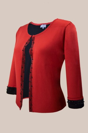 NICOLA Μπολερό βισκόζ με στρας