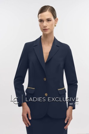 FIBES Σακάκι κρεπ με αλυσίδες