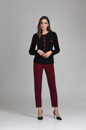 ESTEL Μπλούζα πλεκτή μακρυμάνικη