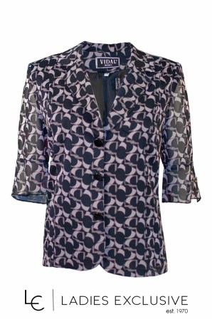 VIDAL Σακάκι κοντομάνικο από ζορζέτα