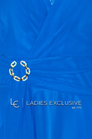 EFFECT Φόρεμα βραδινό κρουαζέ με μουσελίνα