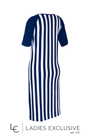 NICOLA Φόρεμα κοντομάνικο ριγέ