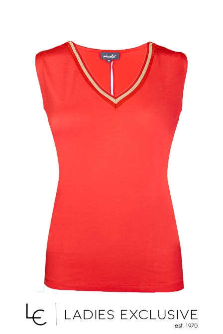 NICOLA Μπλούζα αμάνικη με ελαστικό v