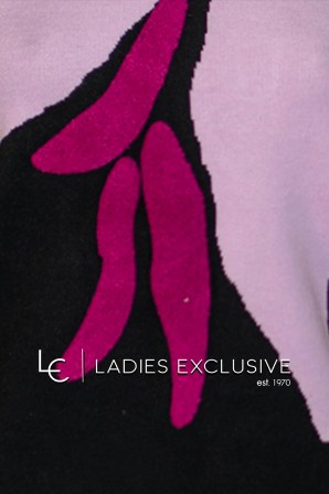 ÊTRE Μπλούζα πλεκτή με μεγάλο λουλούδι