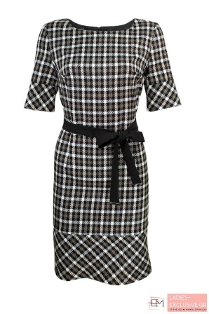 ESTEL Φόρεμα καρώ μεσάτο