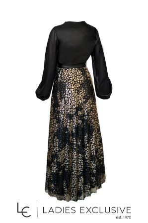 VETO Φόρεμα κρουαζέ πλισέ μακρύ