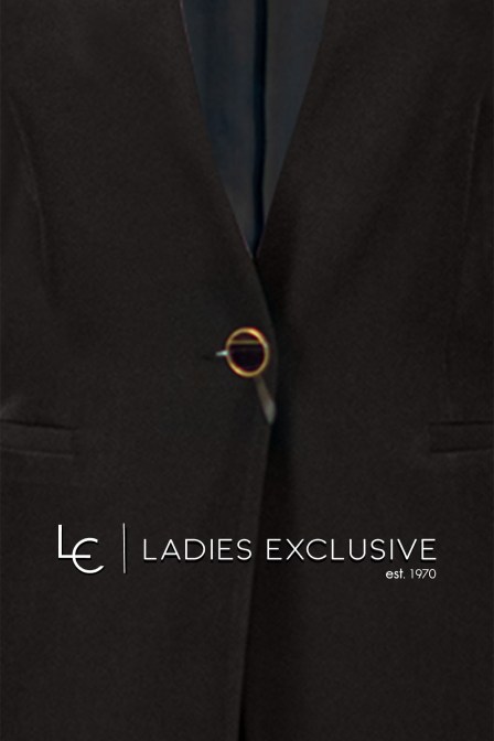 BELLA P. Σακάκι κρεπ χωρίς πέτο