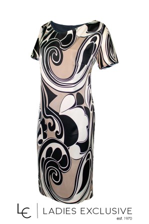 ESTEL Φόρεμα κοντομάνικο εμπριμέ