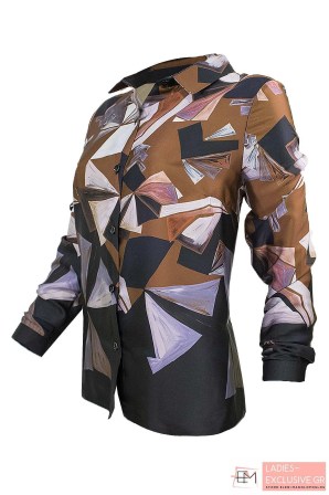 ESTEL Πουκάμισο εμπριμέ μακρυμάνικο