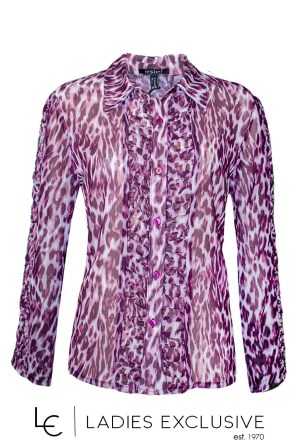 ESTEL Πουκάμισο σιθρού animal print