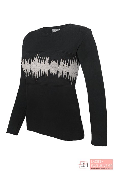 NICOLA Μπλούζα πλεκτή με λαιμόκοψη