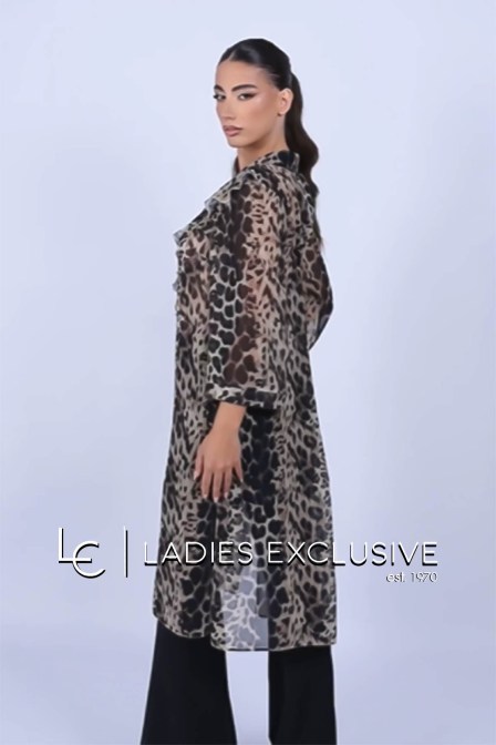 WEFTS Πουκαμίσα σιθρού animal print