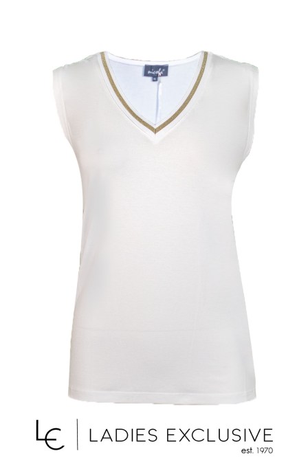 NICOLA Μπλούζα αμάνικη με ελαστικό v