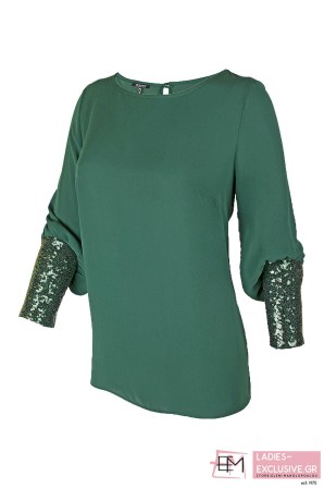 ESTEL Μπλούζα πράσινη κοκτέιλ