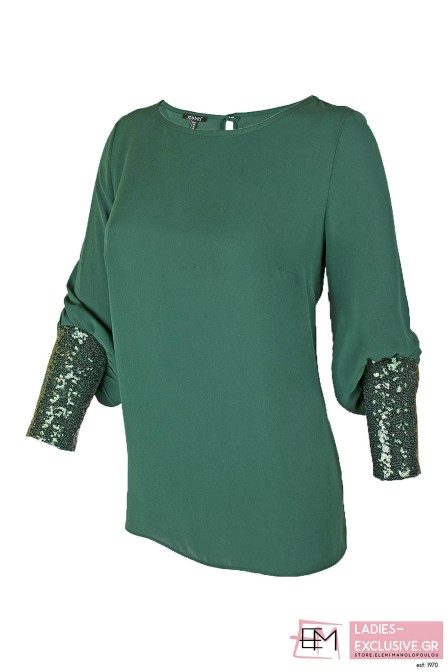 ESTEL Μπλούζα πράσινη κοκτέιλ